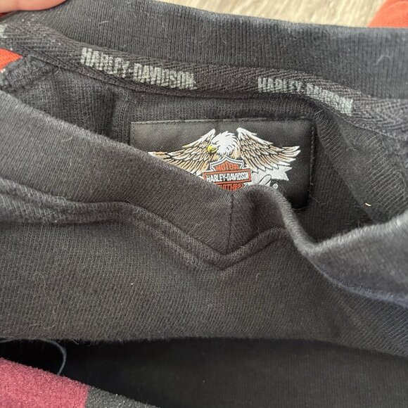 Vtg Harley Davidson Mens Sweater XL Black Prestige Embroidered Double Sided HD - Picture 14 of 16